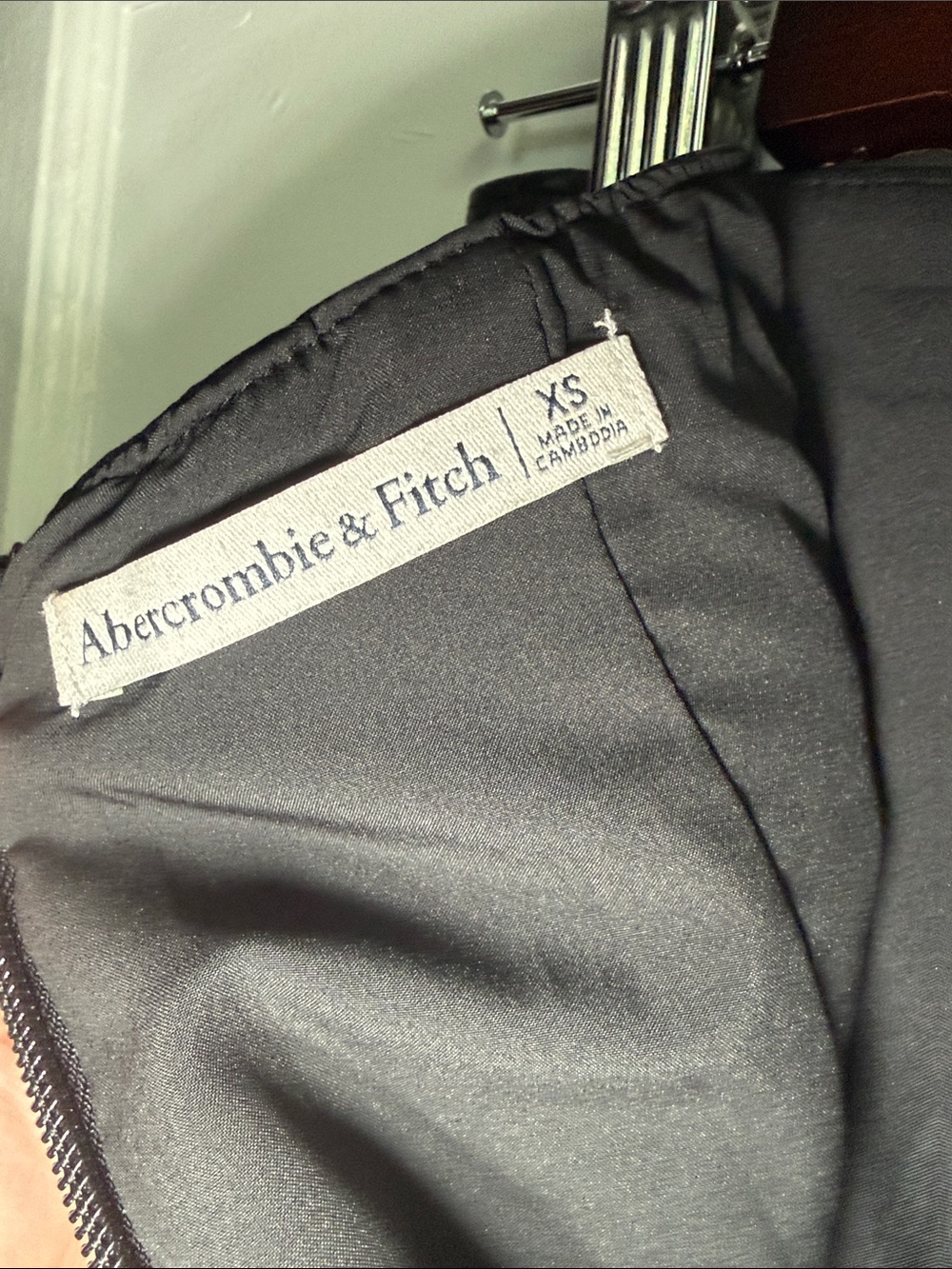 Abercrombie & Fitch Black Faux Leather Mini Skirt with Tulip Wrap Whimsigoth XS - Picture 2 of 9